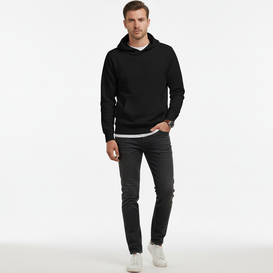 Hoodie negro Unisex VCR