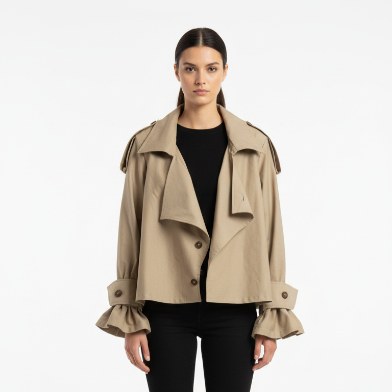 Chaqueta Camel para mujer