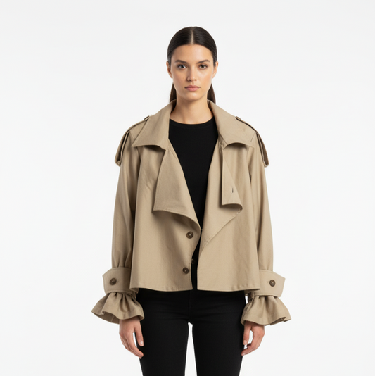 Chaqueta camel para mujer