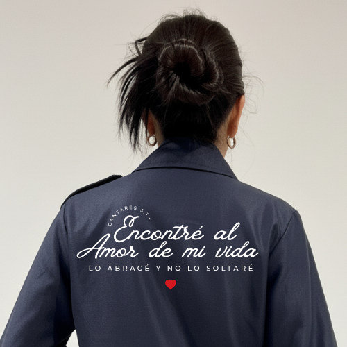 Chaqueta azul para mujer