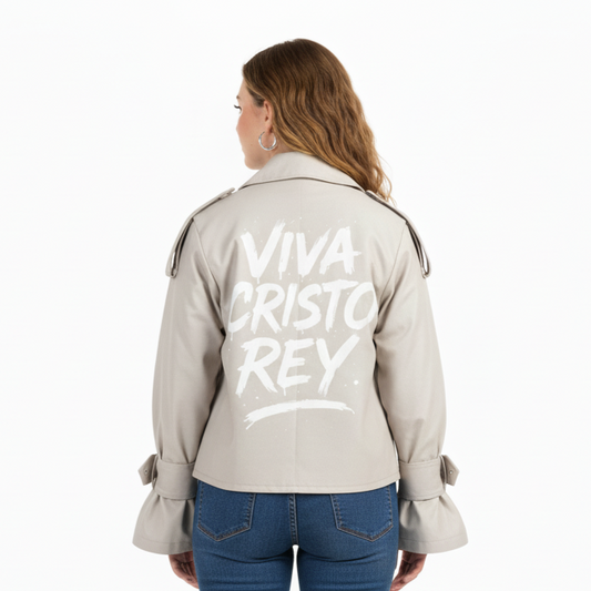 Chaqueta beige para mujer VCR