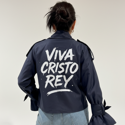 Chaqueta azul para mujer VCR