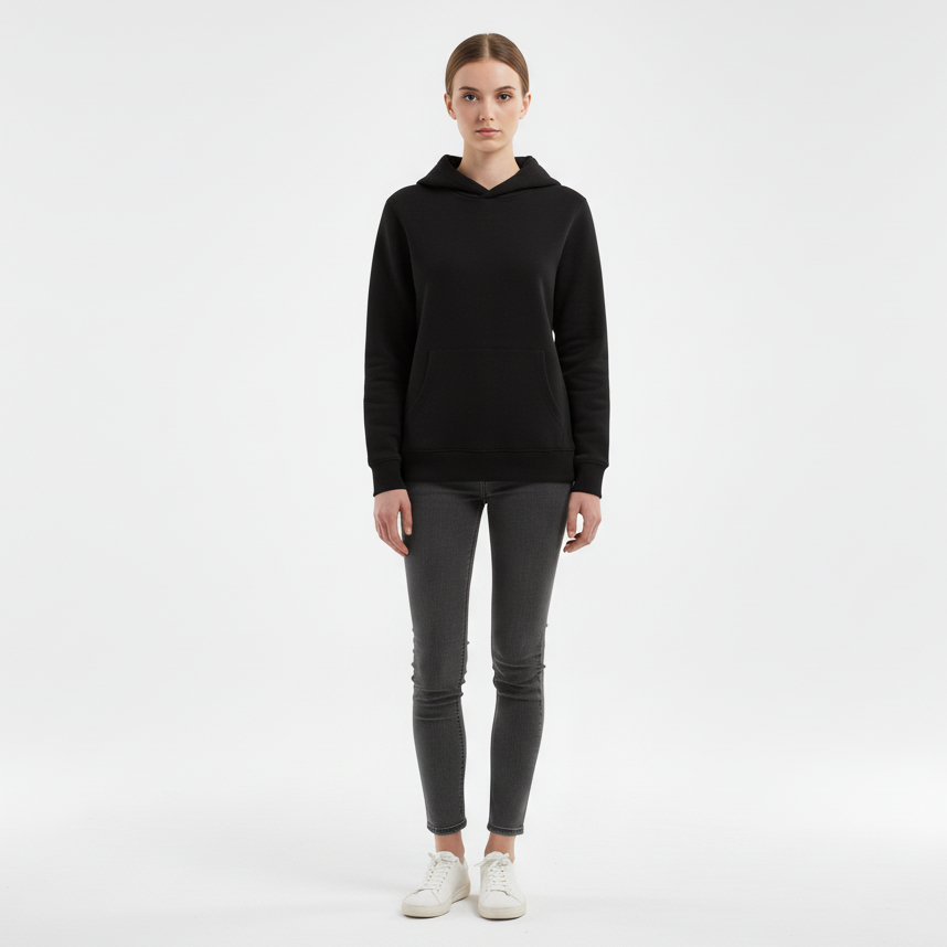 Hoodie negro Unisex VCR