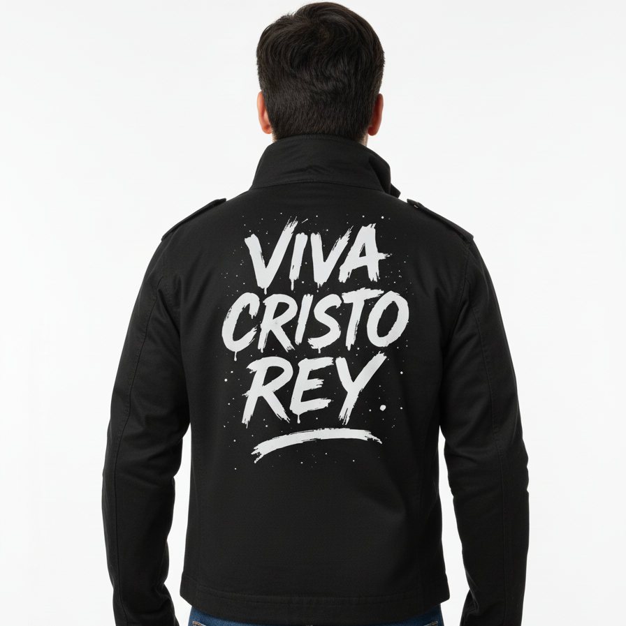 Chaqueta negra para hombre VCR