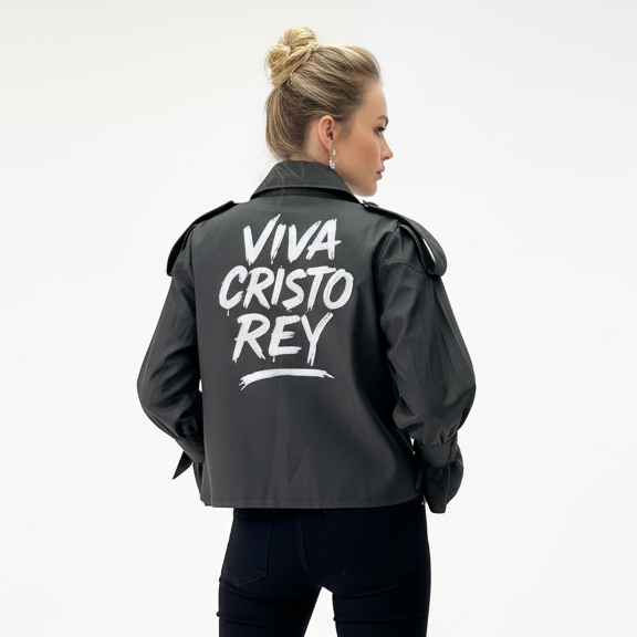 Chaqueta negra para mujer VCR
