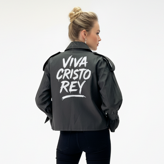 Chaqueta negra para mujer VCR