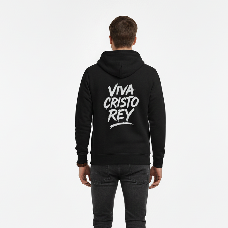 Hoodie negro Unisex VCR